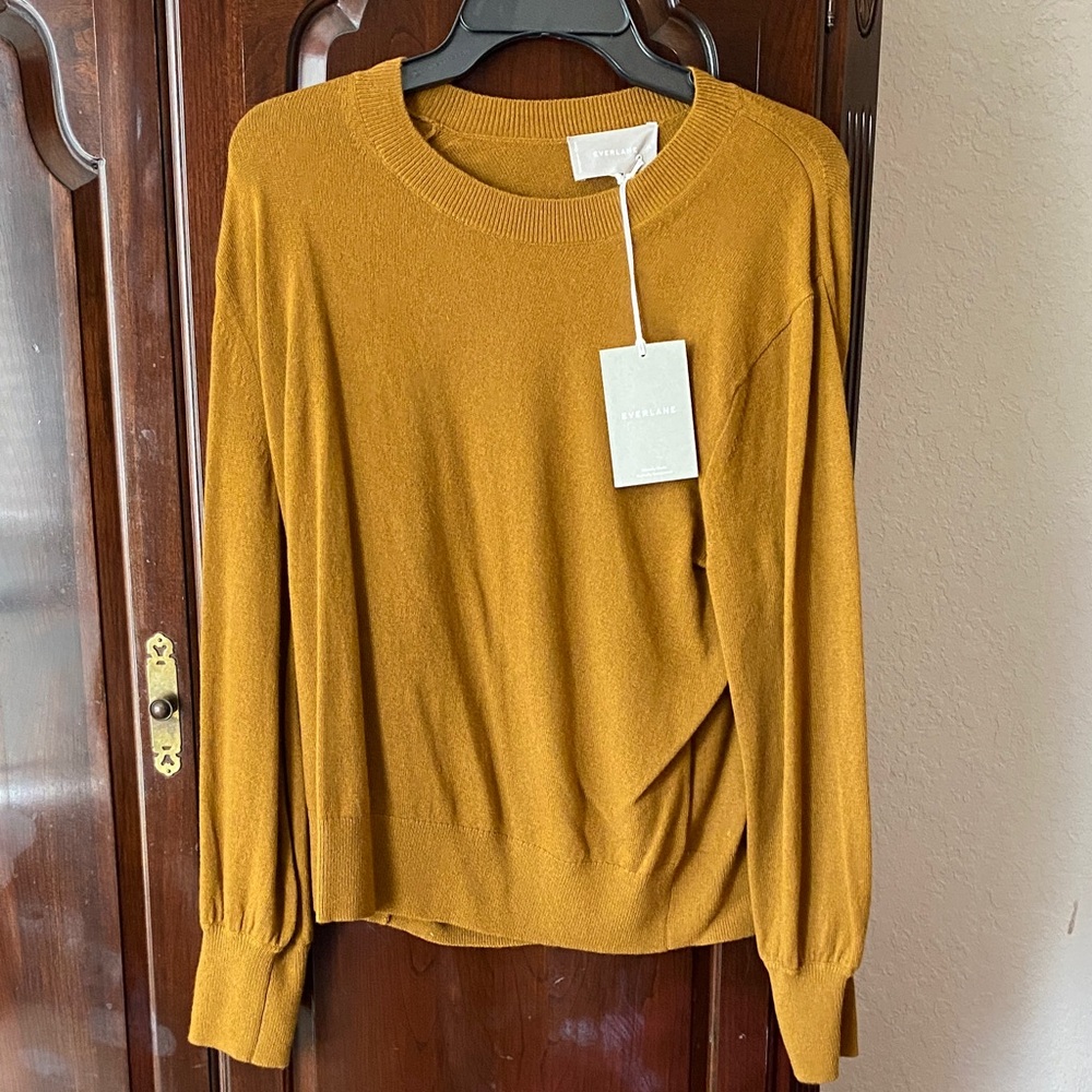 Everlane Crewneck Sweater in Mustard